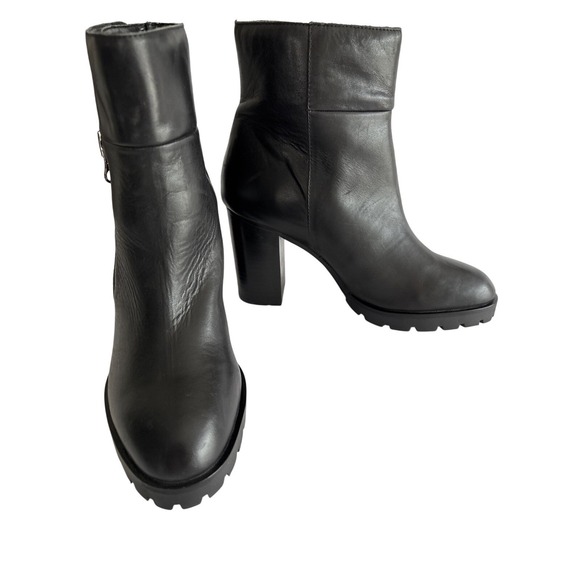 Sbicca Shoes - Sbicca Vintage Collection Black Lug Sole Block 3" Heel Platform Base Ankle‎ 8